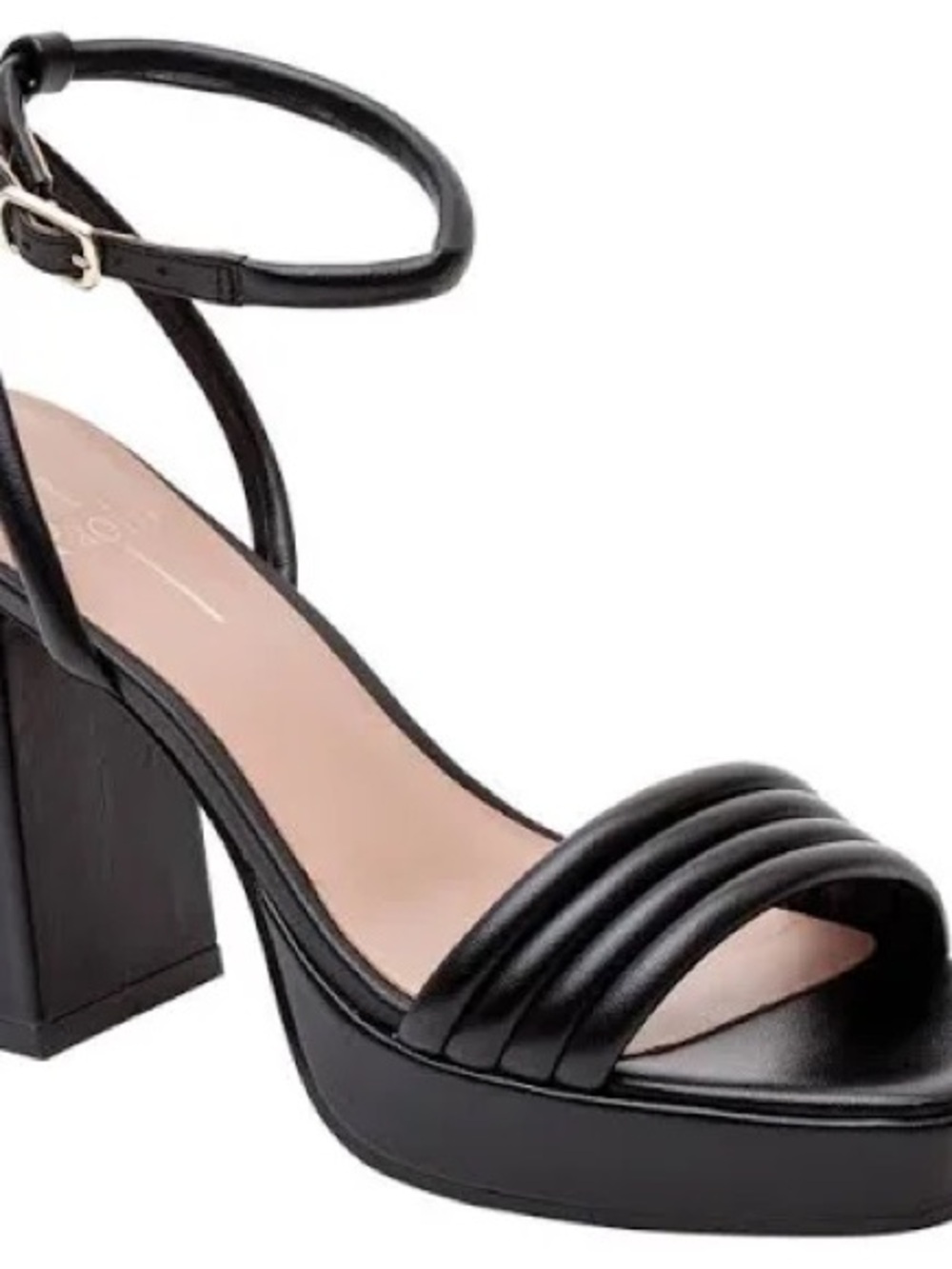 Paolo Black Strappy Block Heel Sandals Size 10 NEW - Picture 2 of 12